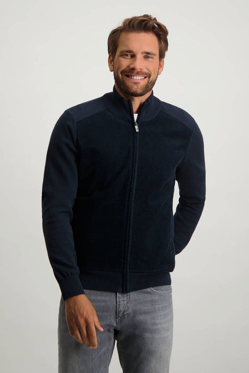 State of Art vest corduroy donkerblauw | Regular-fit