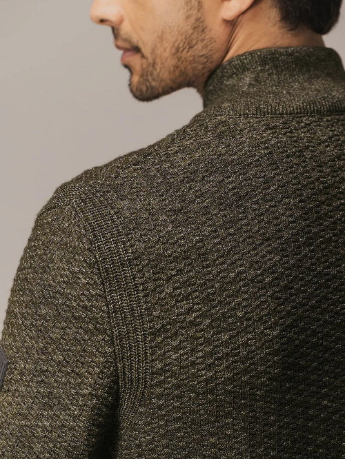 State of Art vest structure melange bruin | Regular-fit