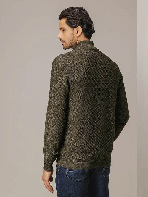 State of Art vest structure melange bruin | Regular-fit