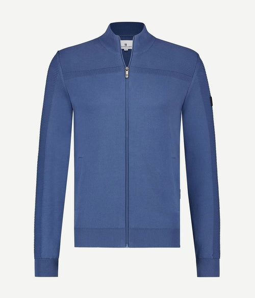 State of Art vest zip blauw | Regular-fit