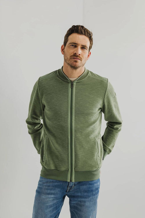State of Art vest zip groen | Regular-fit