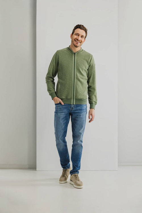 State of Art vest zip groen | Regular-fit