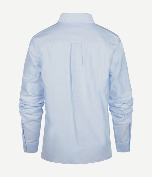 Steppin' Out blouse bibi Oxford lichtblauw | Regular-fit