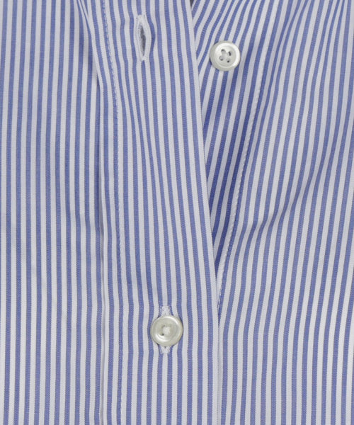 Steppin' Out blouse sara poplin streep blauw | Regular-fit