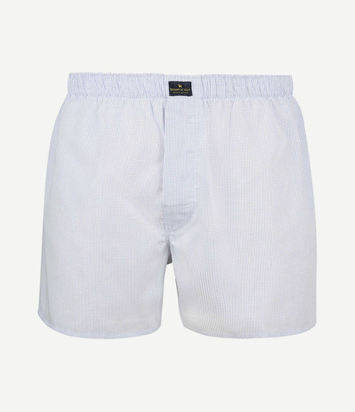 Boxer checky blauw