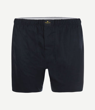 Boxer donkerblauw poplin