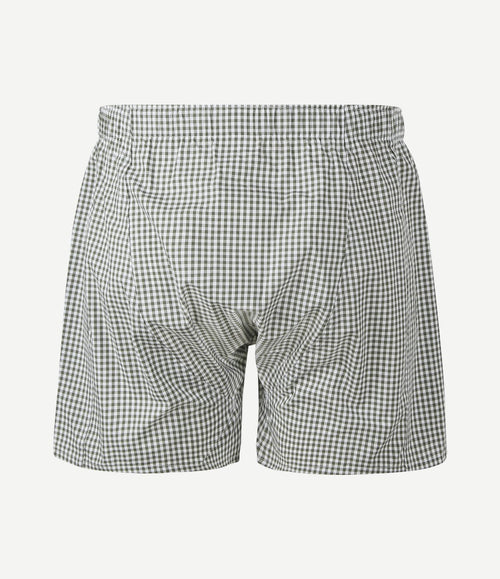 Boxer vichy groen