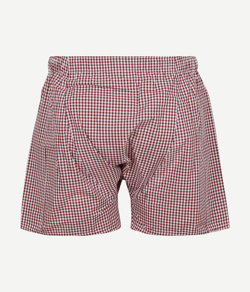 Boxershort vichy rood