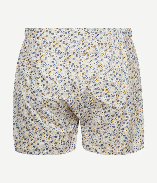 Boxershort bloem grijs