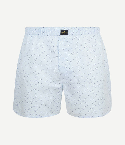 Boxershort bloem blauw