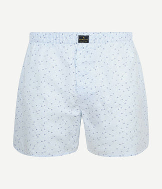 Boxershort bloem blauw