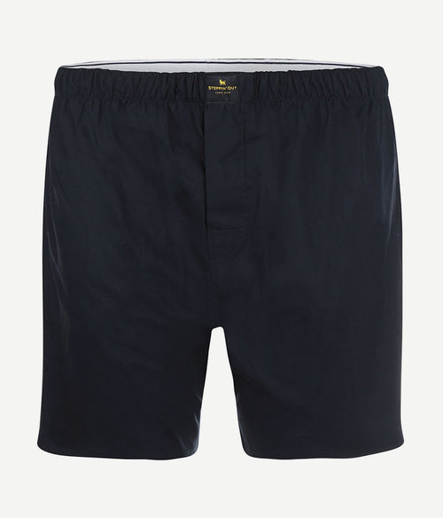 Steppin' Out boxershort poplin donkerblauw
