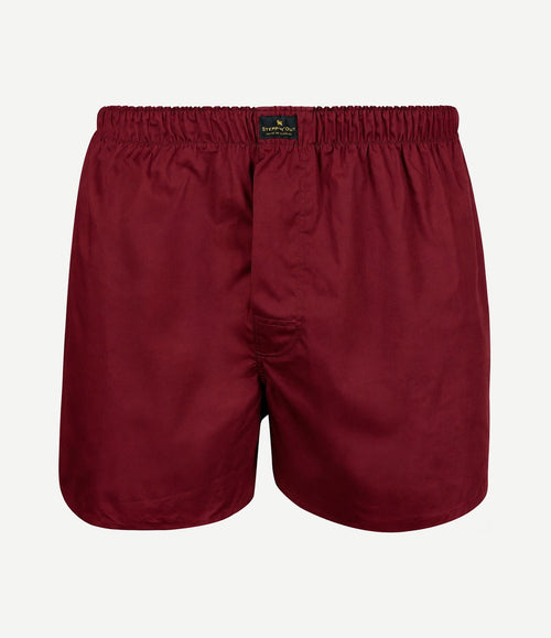 Boxershort poplin rood