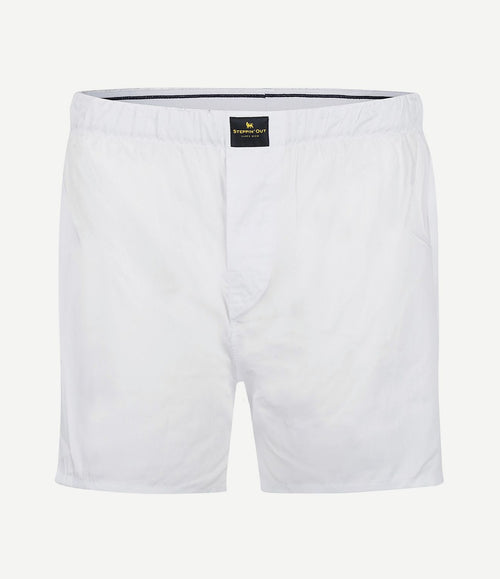 Boxershort poplin wit