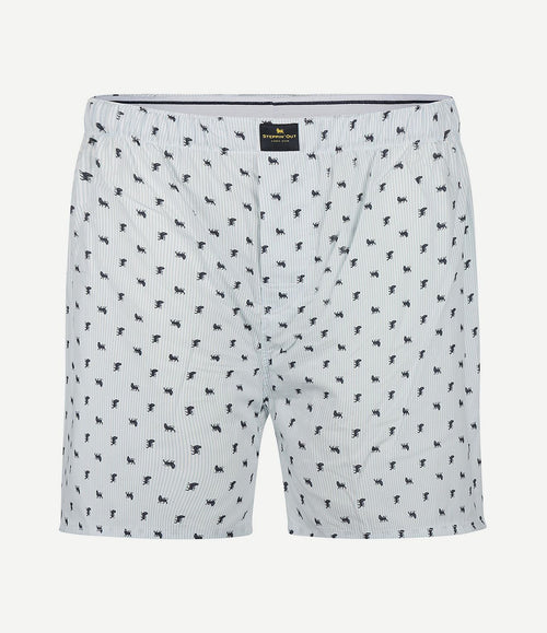Boxershort print lichtblauw