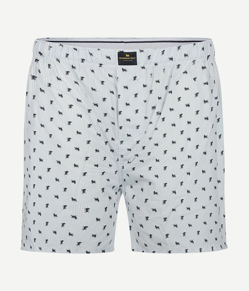 Steppin' Out boxershort print lichtblauw