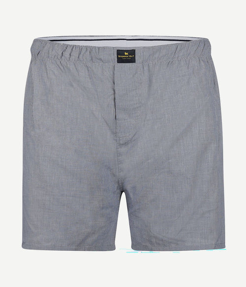 Boxershort print donkerblauw