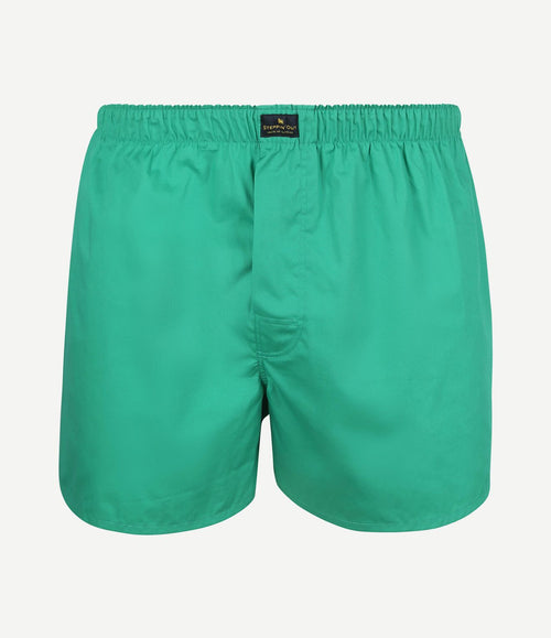 Boxershort racing green poplin