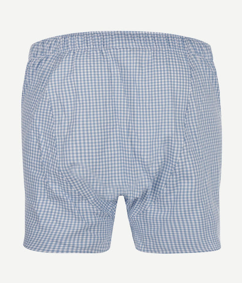 Steppin' Out boxershort ruit lichtblauw