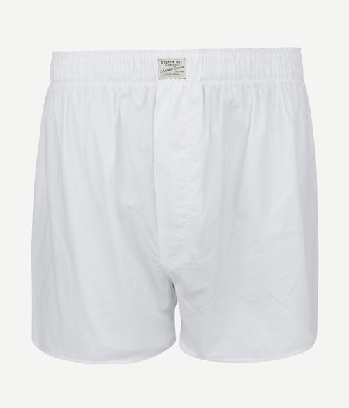 Steppin' Out boxershort solid poplin wit