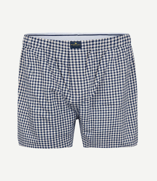 Boxershort vichy donkerblauw