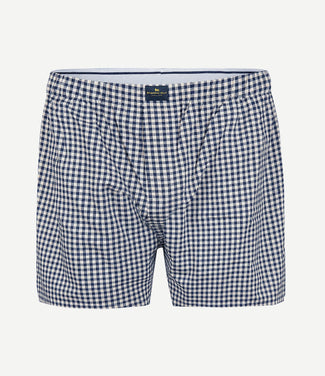 Boxershort vichy donkerblauw