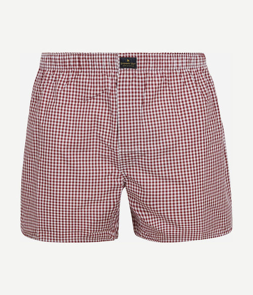 Boxershort vichy rood