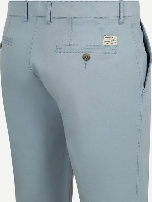 Steppin' Out chino newbury sky blauw | Slim-fit