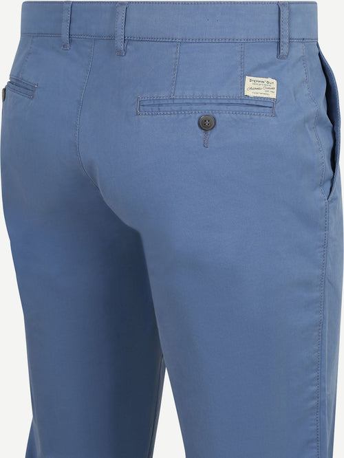 Steppin' Out chino newbury indigo blauw | Slim-fit