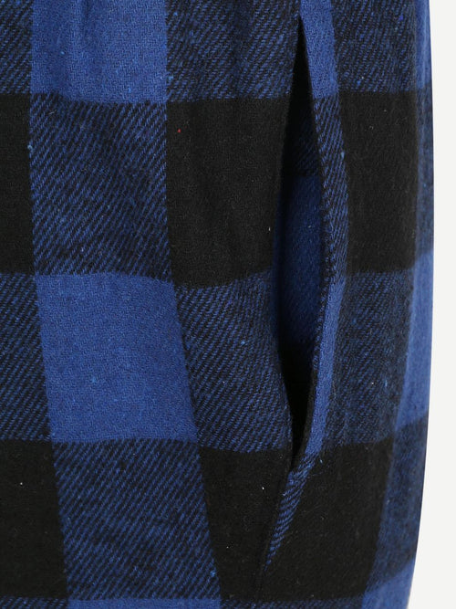 Loungebroek ruit blauw