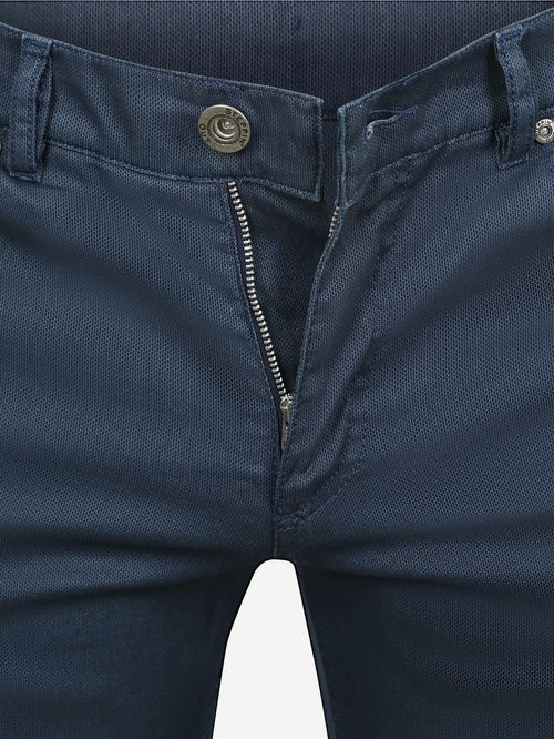 Broek bruno structured donkerblauw