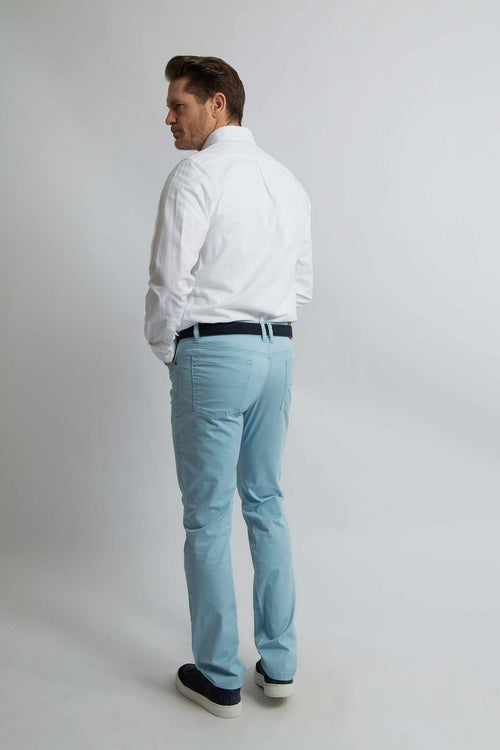 Broek johnson lichtblauw