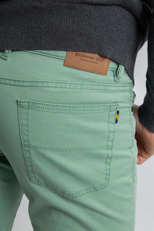 Steppin' Out broek 5-pocket johnson sage | Regular-fit