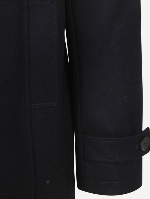 Caban coat wol donkerblauw