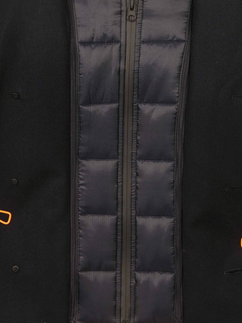 Caban coat wol donkerblauw