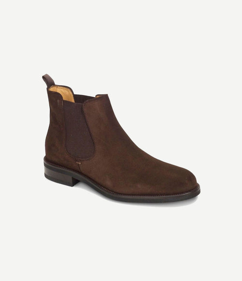 Chelsea boots suède bruin