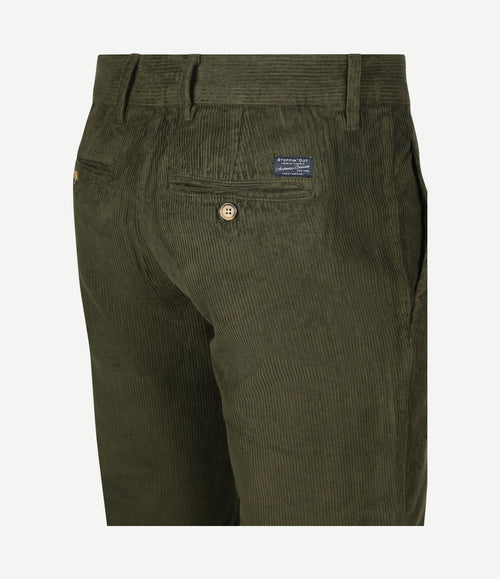 Chino flemm corduroy olive