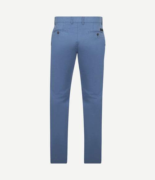 Chino newbury light twill blauw