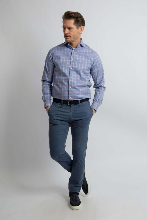 Steppin' Out chino northport indigo blauw | Slim-fit