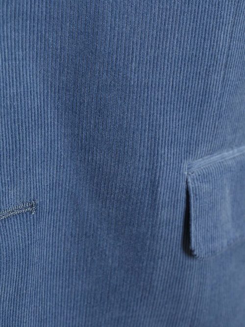 Colbert cord blauw