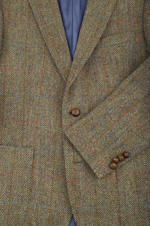 Steppin' Out colbert harris tweed groen | Regular-fit