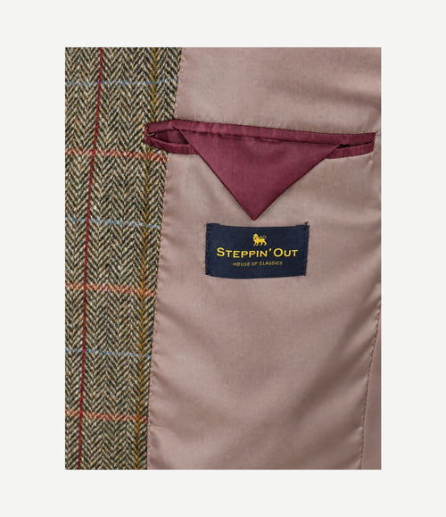 Colbert shetland wool check green