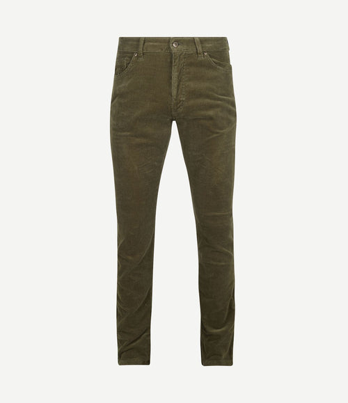 Corduroy broek johnson groen