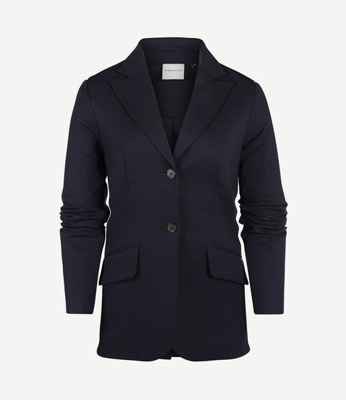 Dames coat donkerblauw