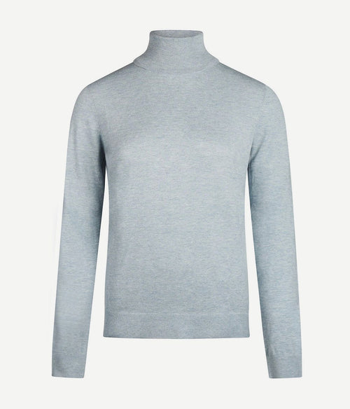 Dames coltrui cotton cashmere lichtblauw