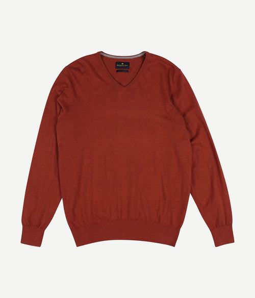 Dames trui cotton cashmere rood