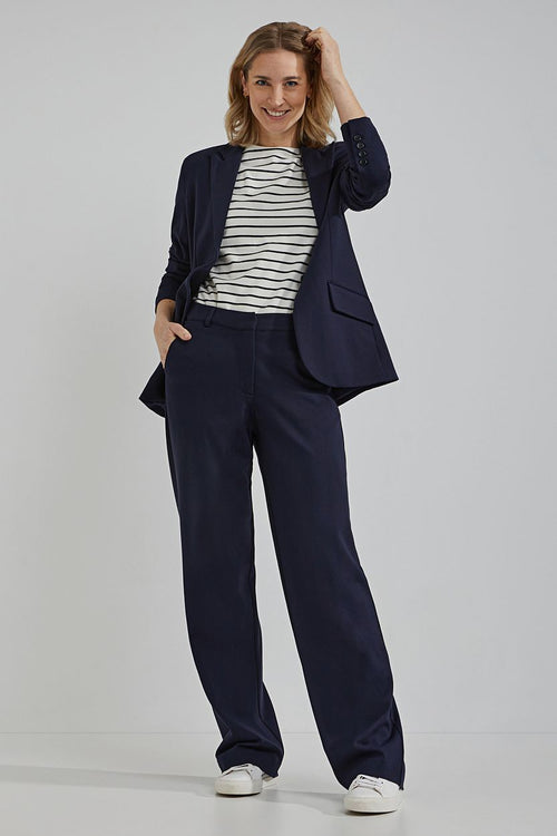 Steppin' Out damesbroek milano donkerblauw | Regular-fit