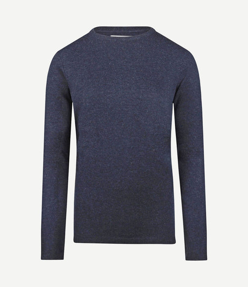 Damestrui merinowol donkerblauw