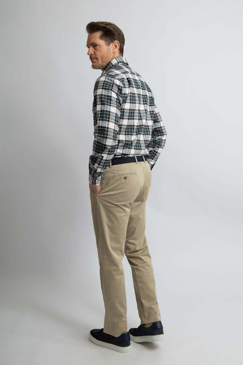 Flanel overhemd ruit zwart groen
