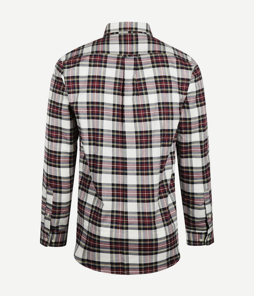 Steppin' Out flanel overhemd ruit zwart rood | Regular-fit